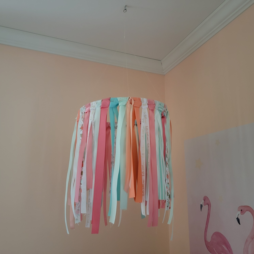 Colorful Ribbon Chandelier - Picture 2 of 4